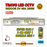 Power Supply Trafo Indoor Promo DC 5V 40A 200W | SLIM + FAN